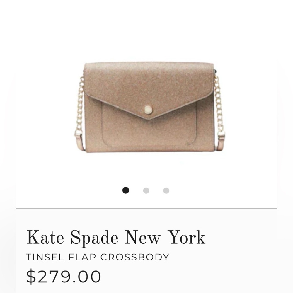 NWT Kate Spade Tinsel Flap Crossbody